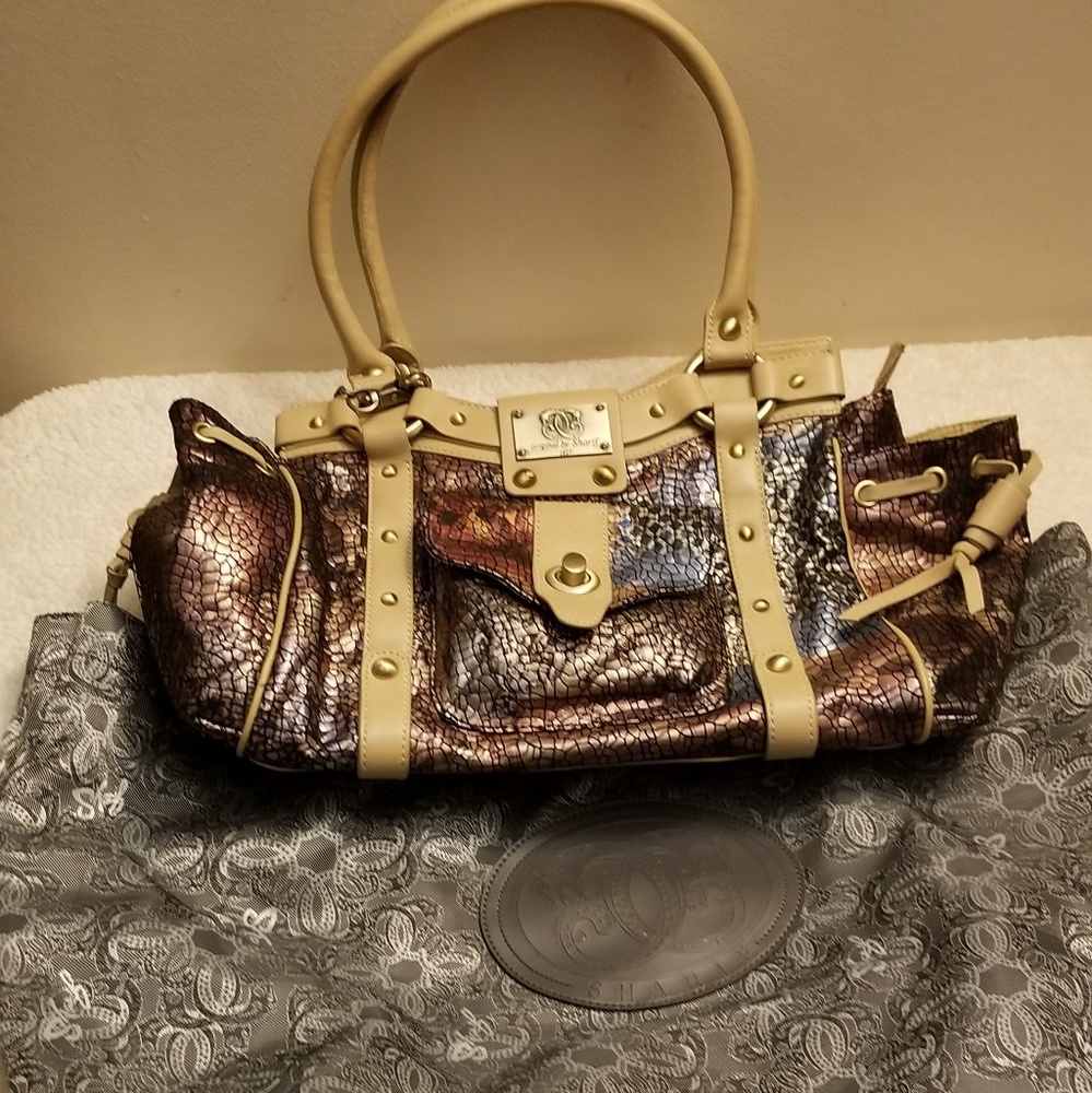 Sharif 1827 Multicolor Genuine Leather Handbag